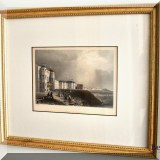 A16. Framed etching. Blackpool.